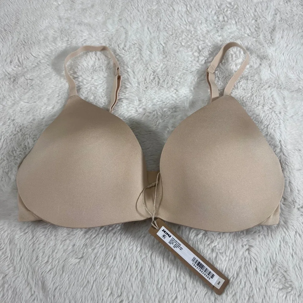 SKIMS Wireless Form Push‎ Up Plunge Bra Sand 32D BR-WRL-1891 NEW - Picture 3 of 14